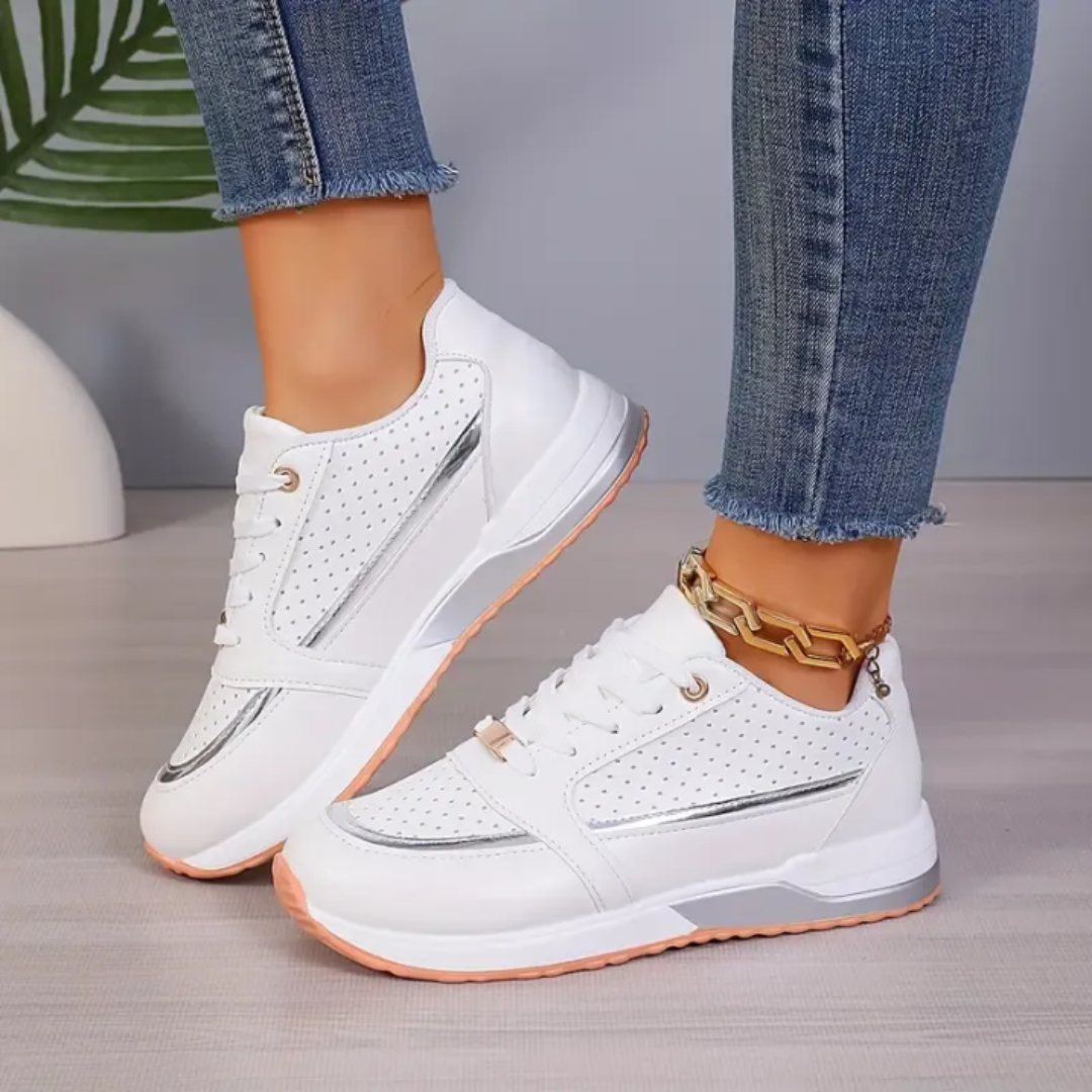"Damen Walkingschuhe, leicht und bequem, in modernem Stil mit eleganten Linien und atmungsaktivem Material."