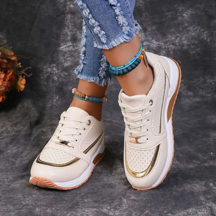 "Damen Walkingschuhe, leicht und bequem, in modernem Stil mit eleganten Linien und atmungsaktivem Material."