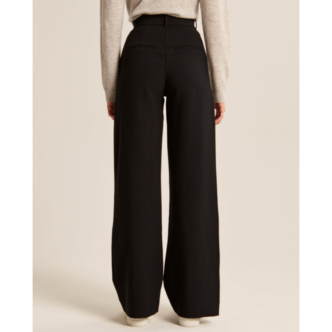 "Damen weite Hose mit hoher Taille, elegant und komfortabel, weites Bein, ideal für vielseitige Outfits und stilvolle Anlässe