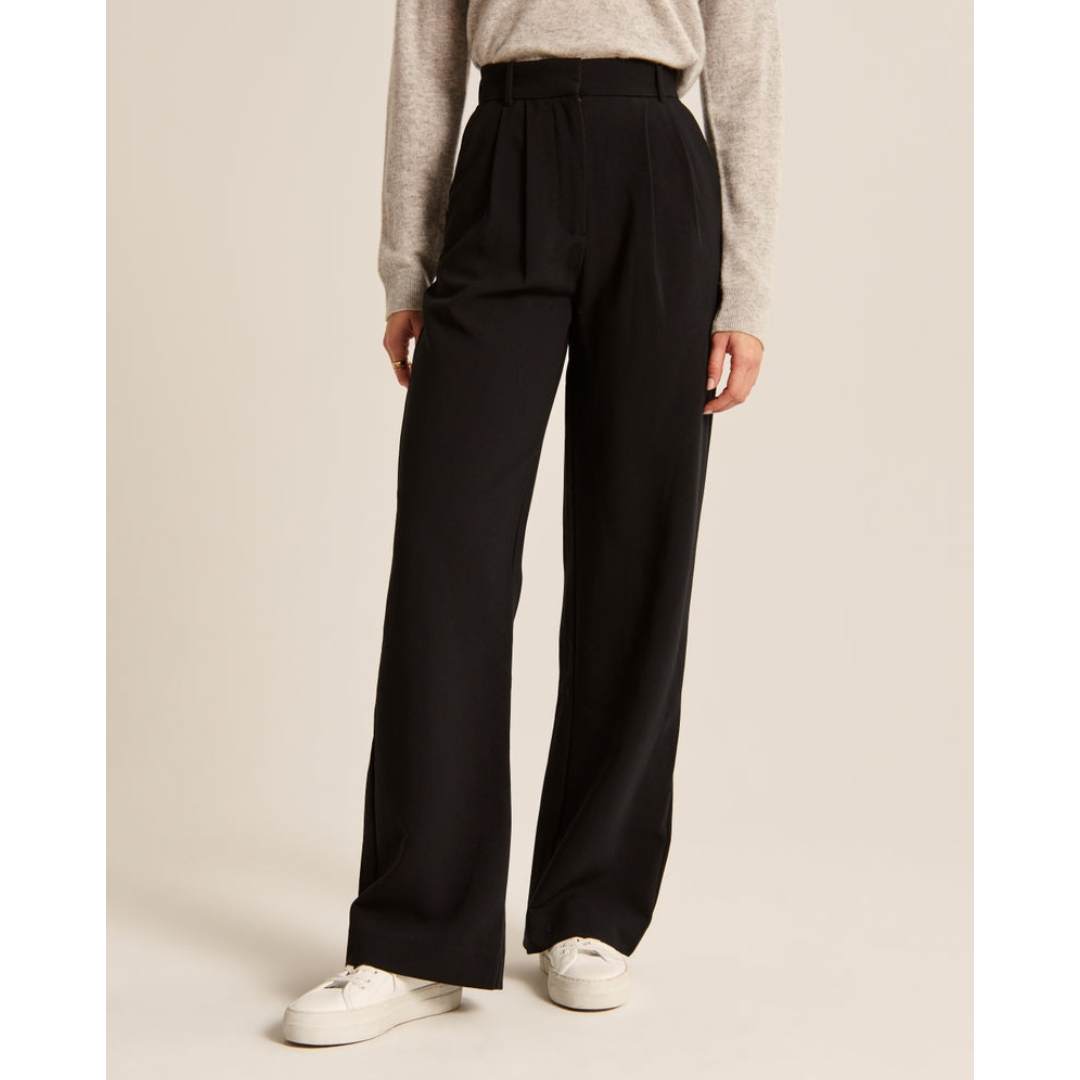 "Damen weite Hose mit hoher Taille, elegant und komfortabel, weites Bein, ideal für vielseitige Outfits und stilvolle Anlässe