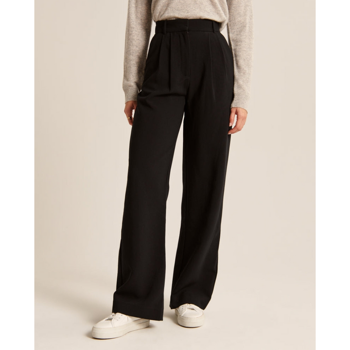 "Damen weite Hose mit hoher Taille, elegant und komfortabel, weites Bein, ideal für vielseitige Outfits und stilvolle Anlässe