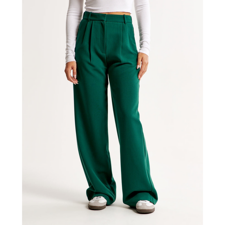 "Damen weite Hose mit hoher Taille, elegant und komfortabel, weites Bein, ideal für vielseitige Outfits und stilvolle Anlässe