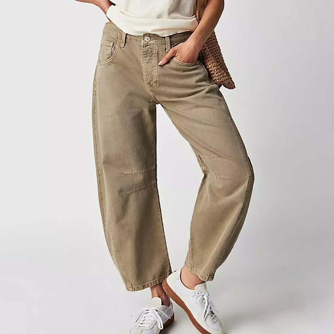 "Damen Wide-Leg Jeans, entspannte Passform, stilvoll, weites Bein, komfortabel, vielseitig für Tag und Nacht kombiniert"