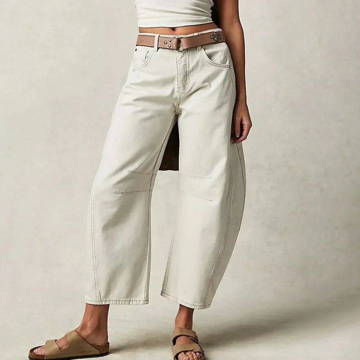 "Damen Wide-Leg Jeans, entspannte Passform, stilvoll, weites Bein, komfortabel, vielseitig für Tag und Nacht kombiniert"