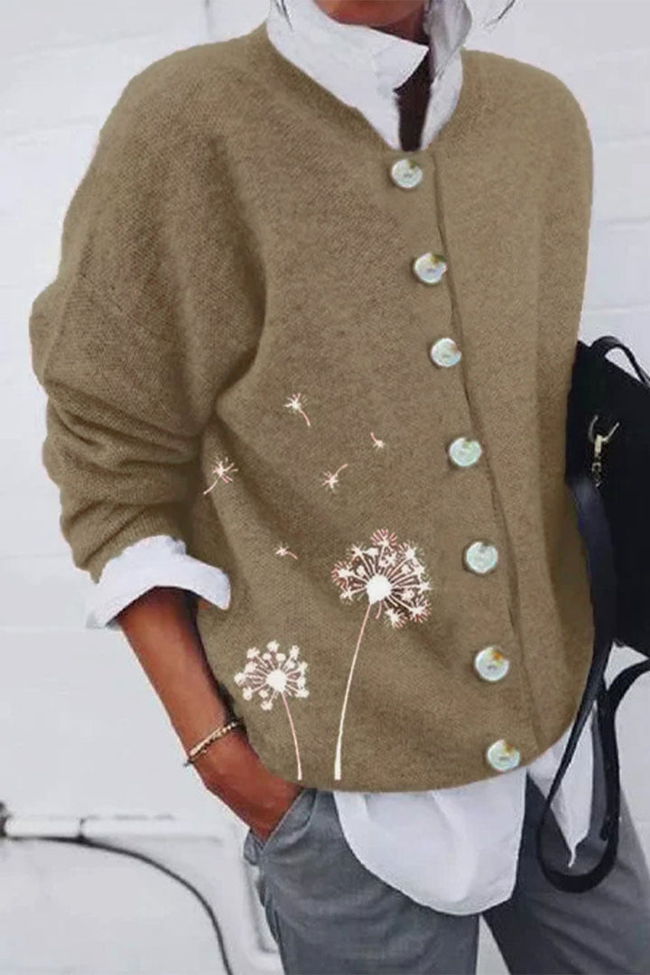"Damen Winter-Strickjacke, elegant und bequem, aus weichem Material mit stilvollem Strickmuster, ideal für kalte Monate"