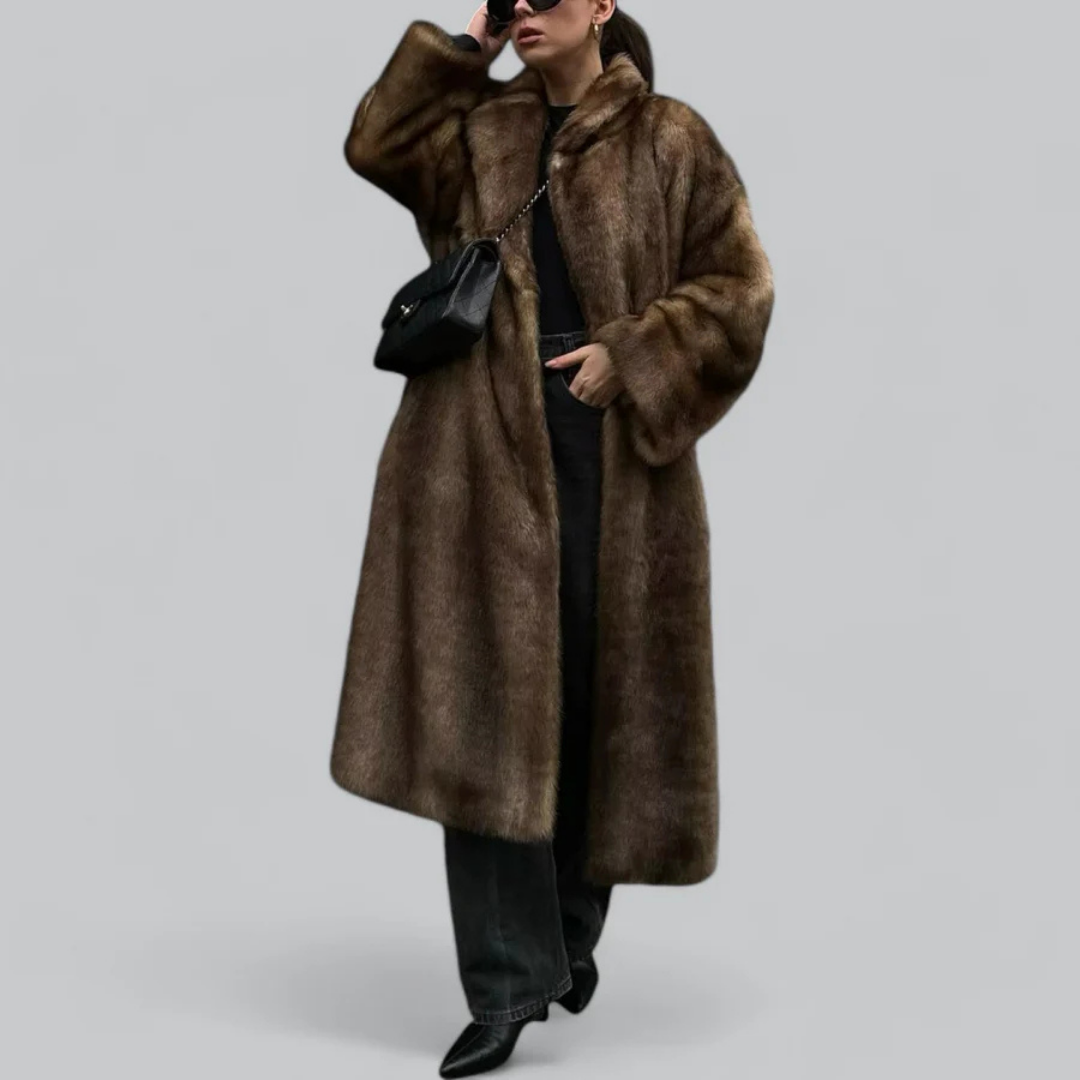 "Damen Winter Trench Mantel, langer, eleganter Trenchcoat aus warmem Material, ideal für kühle Tage, stilvoll und zeitlos."