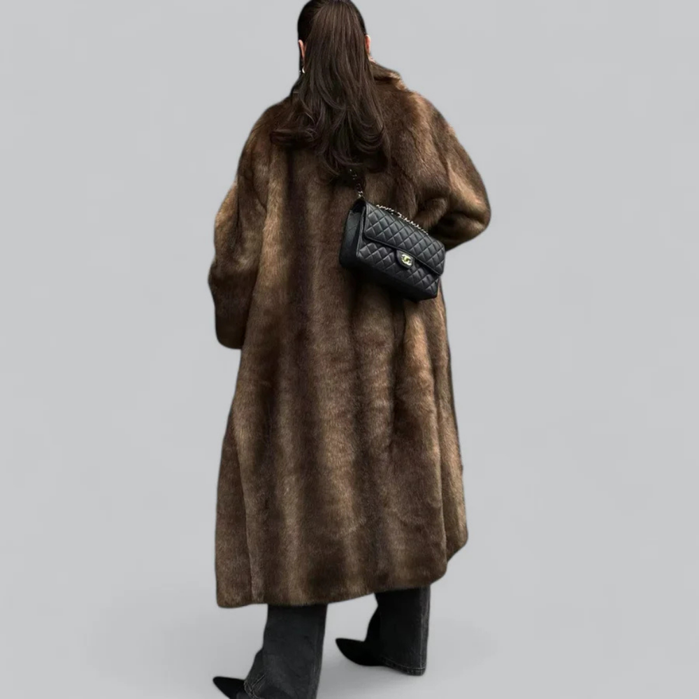 "Damen Winter Trench Mantel, langer, eleganter Trenchcoat aus warmem Material, ideal für kühle Tage, stilvoll und zeitlos."