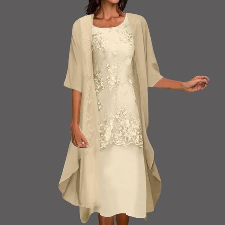 "Damen zweiteiliges Minikleid mit lebendigem Blumenmuster, perfekt für elegante und verspielte Anlässe."