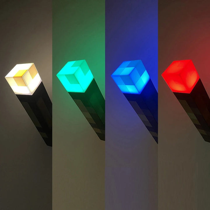 "Dezent-orangene GlowTorch LED-Lampe, USB-aufladbar, stilvoller Lichtgenuss für stimmungsvolle Raumbeleuchtung"