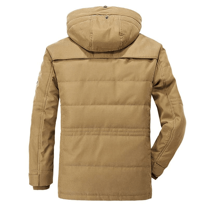 Wärmende Winterjacke mit Mehrfachtaschen