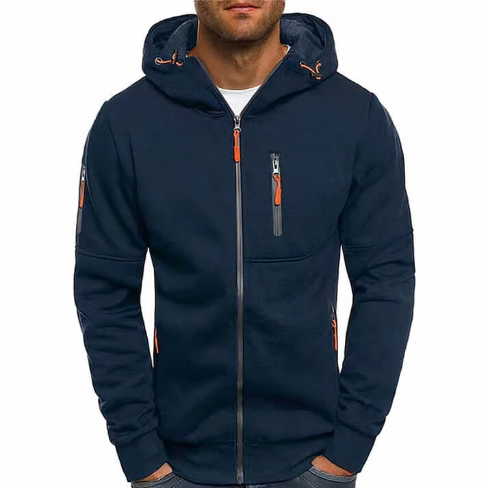 Herren Kapuzenpulli mit Reißverschluss