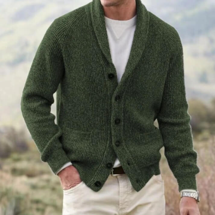 Vintage Strickjacke mit V-Ausschnitt