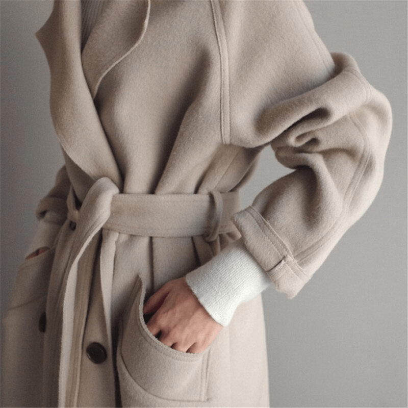 Zeitloser Eleganz Wollmantel