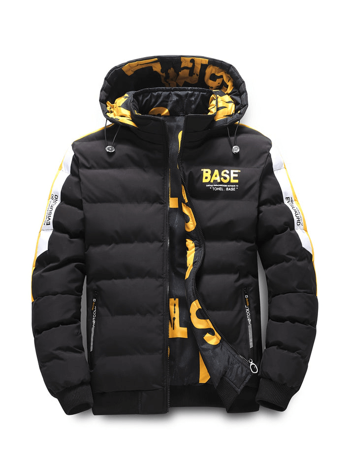Herren Pufferjacke mit Kapuze