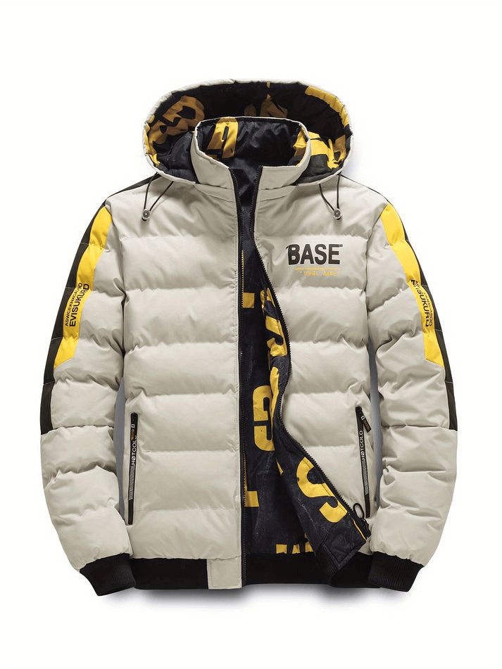 Herren Pufferjacke mit Kapuze