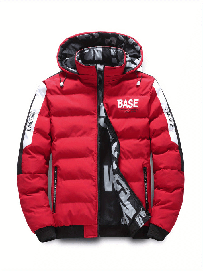 Herren Pufferjacke mit Kapuze