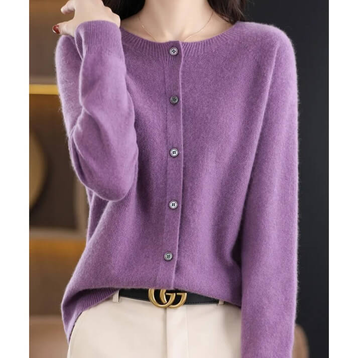 Luxuriöser Damen Wollpullover