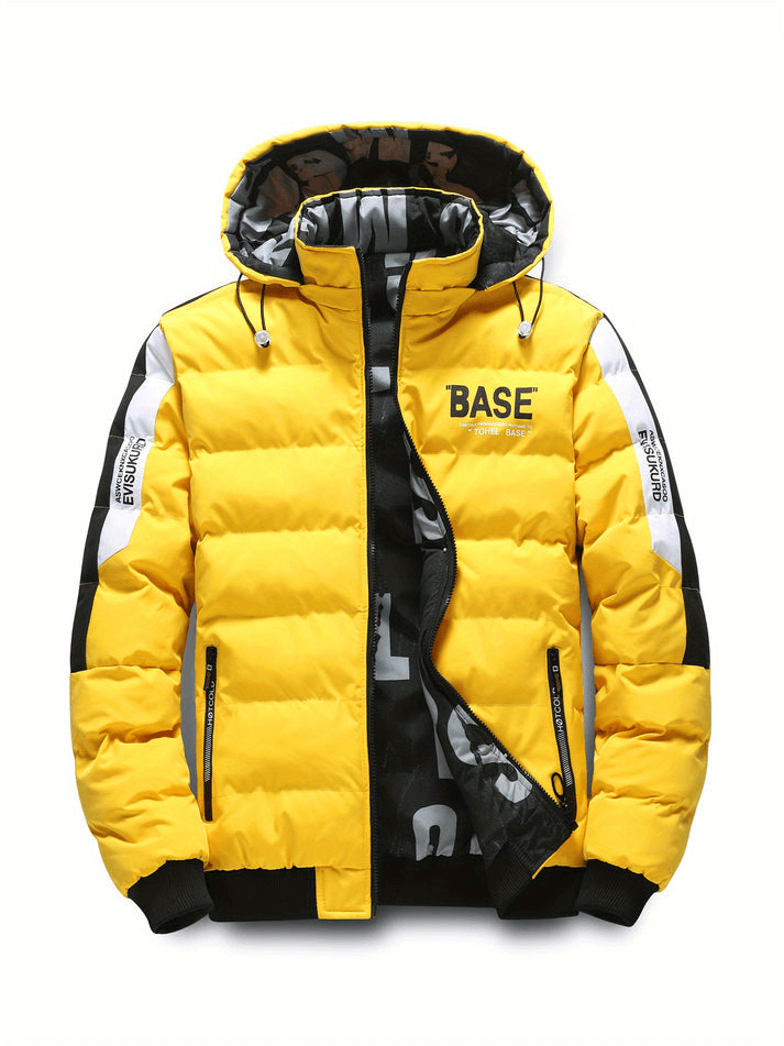 Herren Pufferjacke mit Kapuze