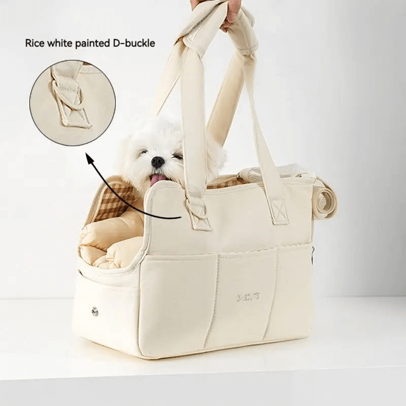 Atmungsaktive Schultertasche für Hunde