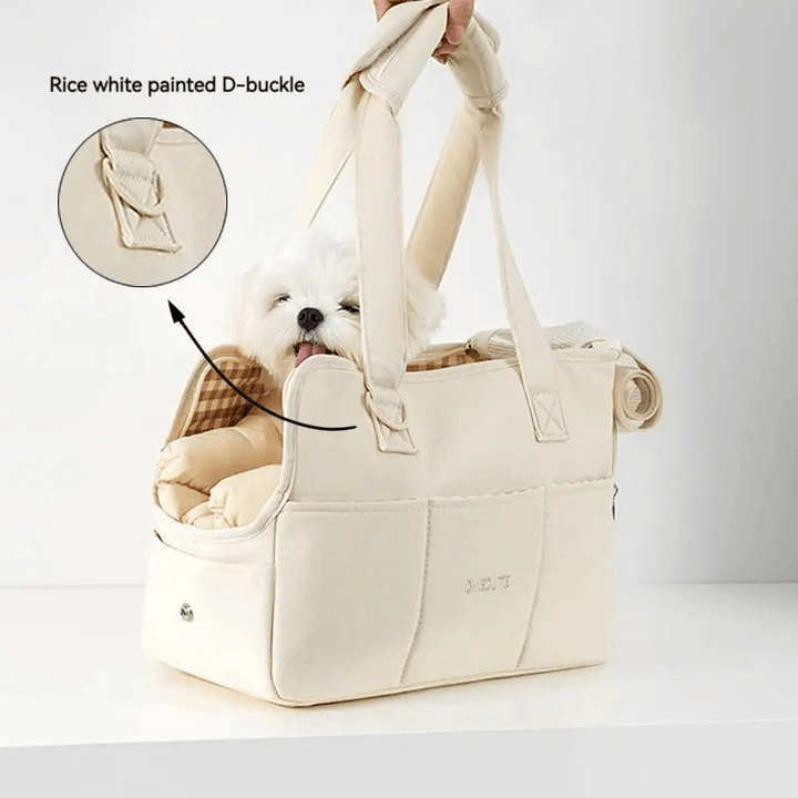 Atmungsaktive Schultertasche für Hunde