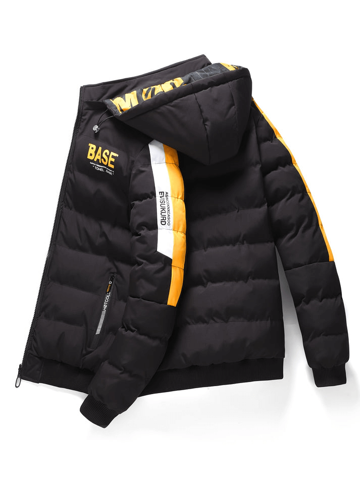 Herren Pufferjacke mit Kapuze