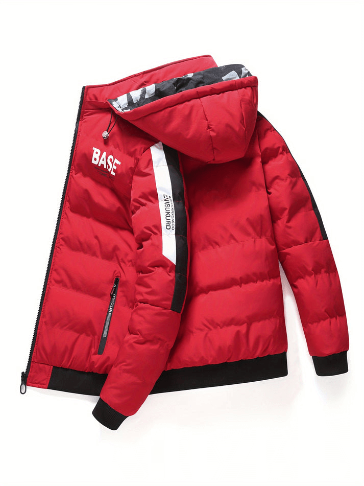 Herren Pufferjacke mit Kapuze