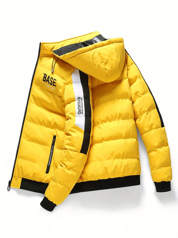 Herren Pufferjacke mit Kapuze