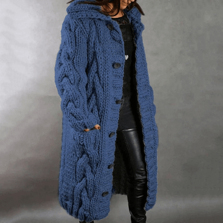Stylischer Strickmantel für Damen