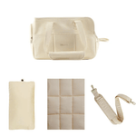 Beige Tasche + Kissen + Matte + Gurt