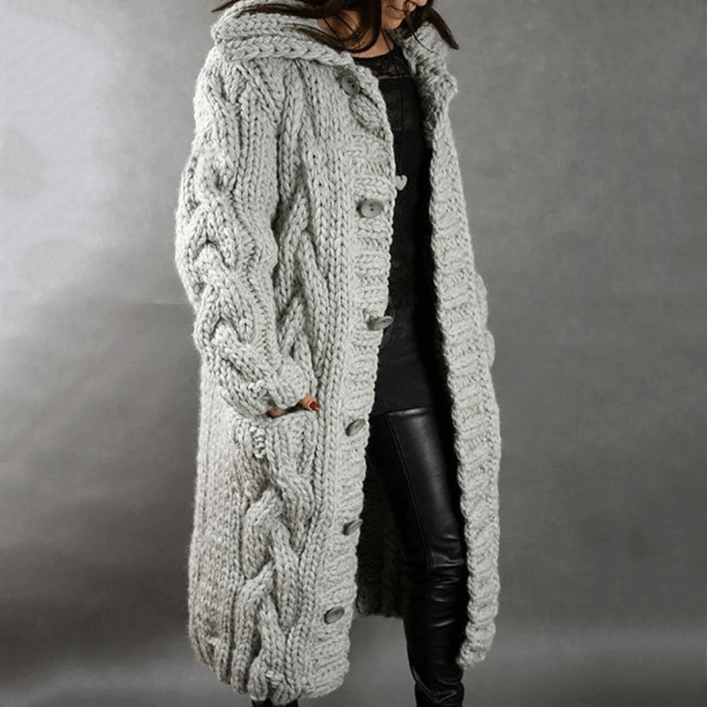 Stylischer Strickmantel für Damen
