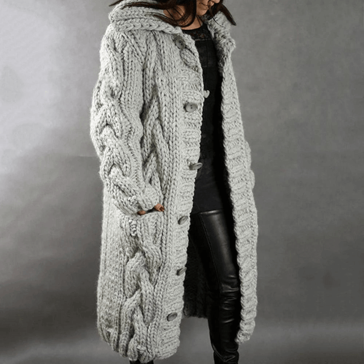 Stylischer Strickmantel für Damen