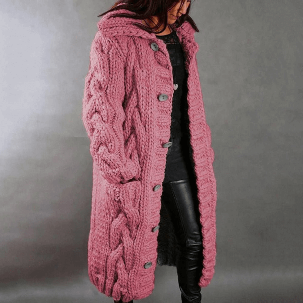 Stylischer Strickmantel für Damen