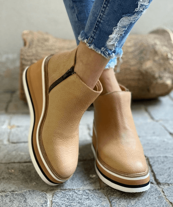 Runde Zehenstiefel für Damen