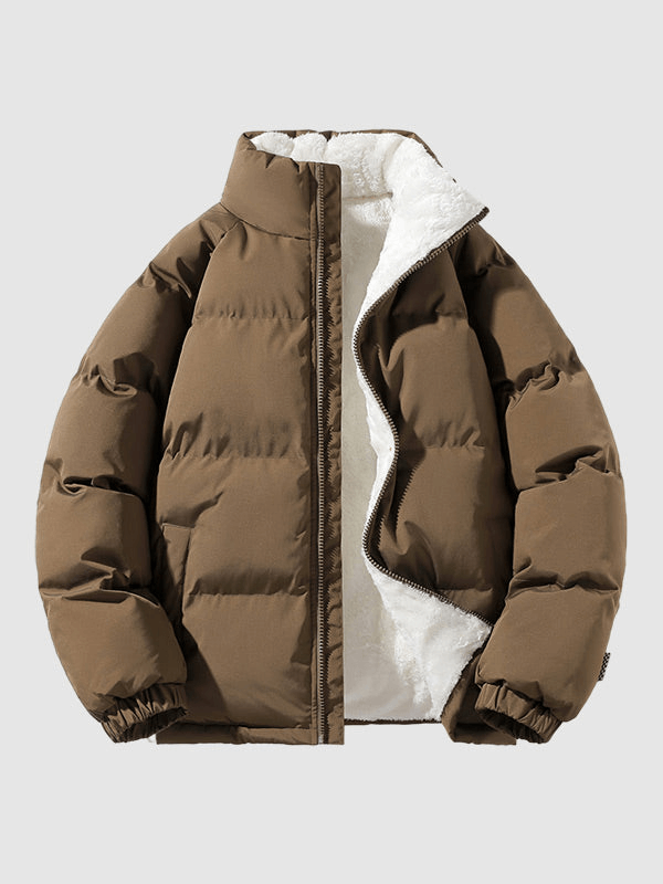 Fleece-Innenfutter Pufferjacke