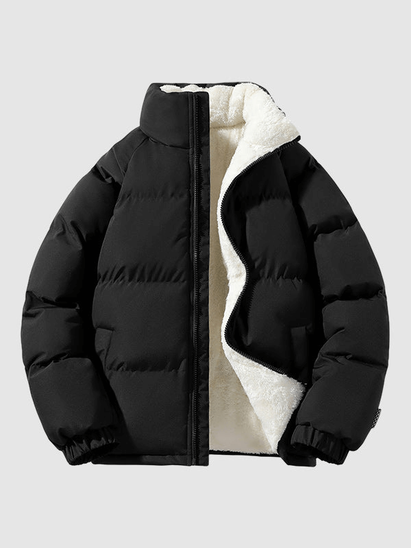 Fleece-Innenfutter Pufferjacke