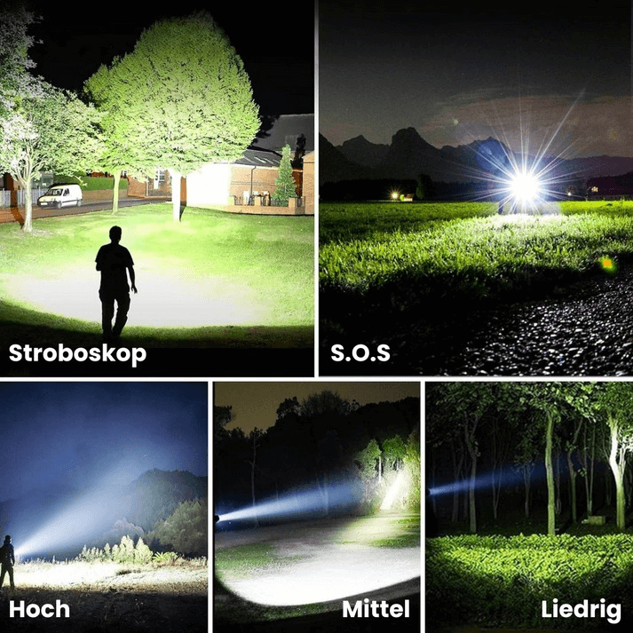 Leistungsstarke LED-Taschenlampe