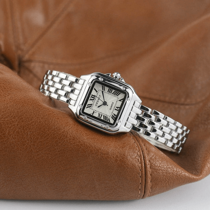 Moderne quadratische Uhr für Damen