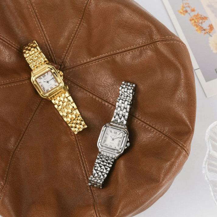 Moderne quadratische Uhr für Damen