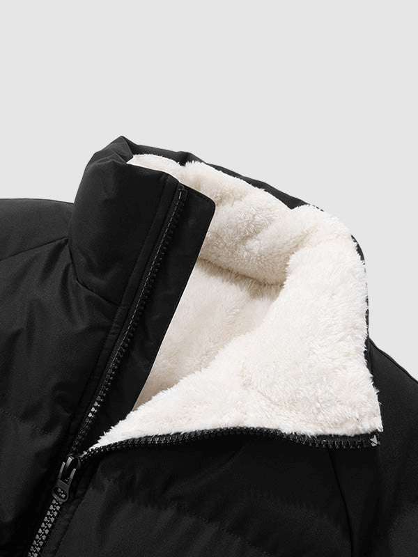Fleece-Innenfutter Pufferjacke