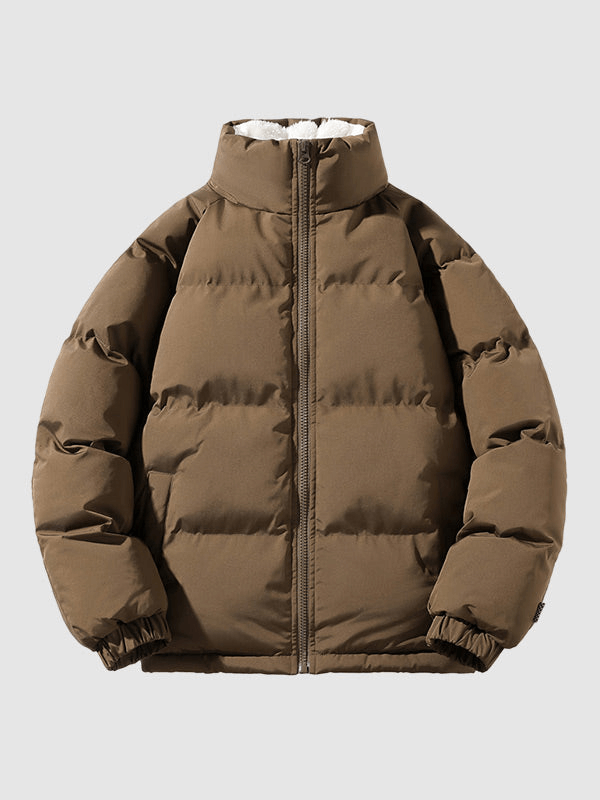 Fleece-Innenfutter Pufferjacke