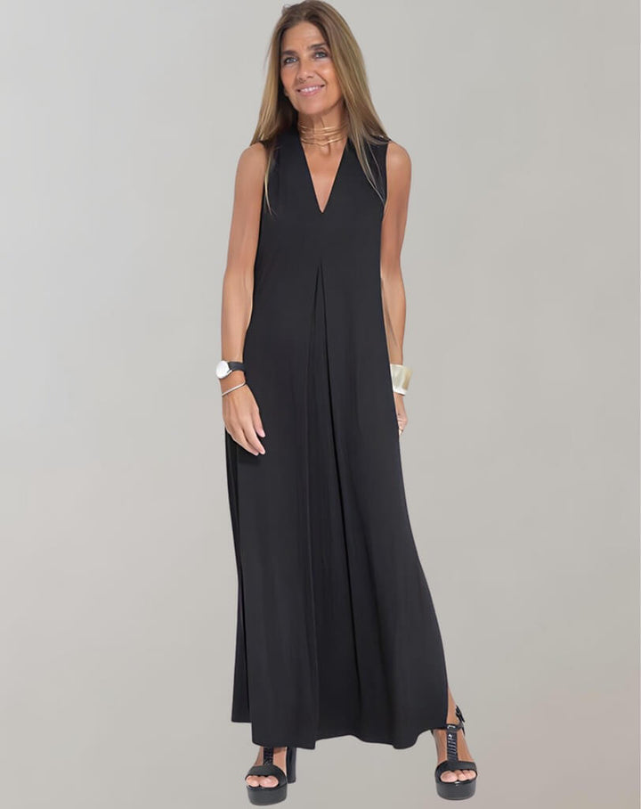 Schlankmachendes Sommerkleid für Damen