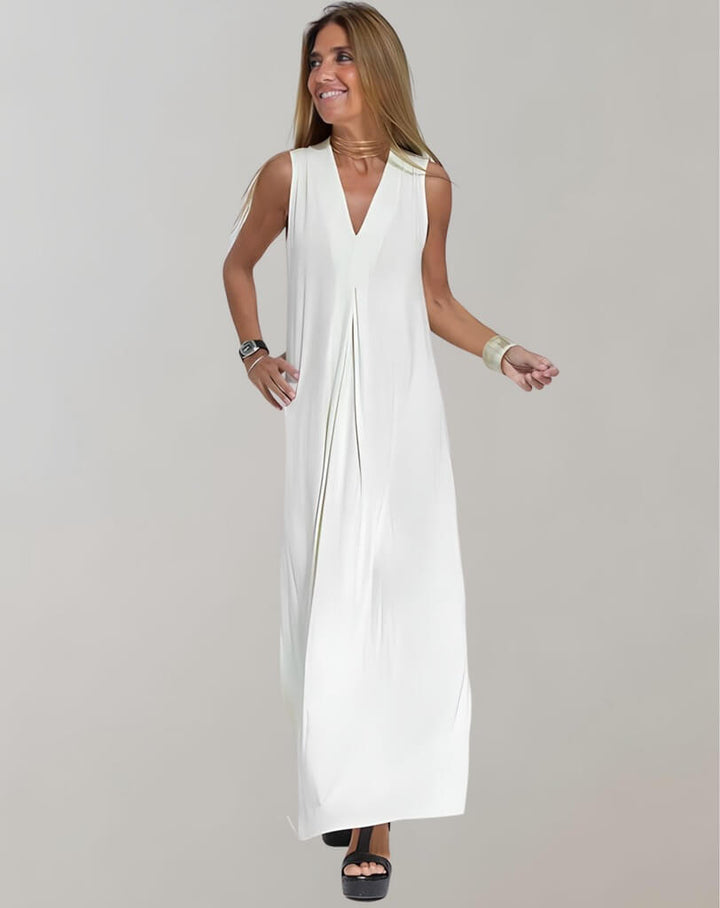 Schlankmachendes Sommerkleid für Damen