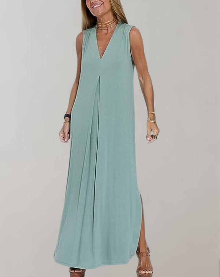 Schlankmachendes Sommerkleid für Damen