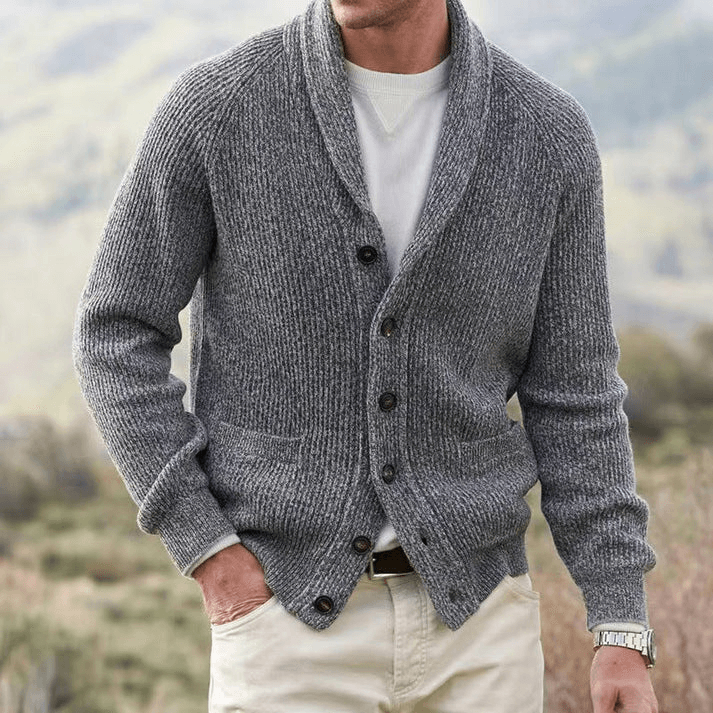 Vintage Strickjacke mit V-Ausschnitt