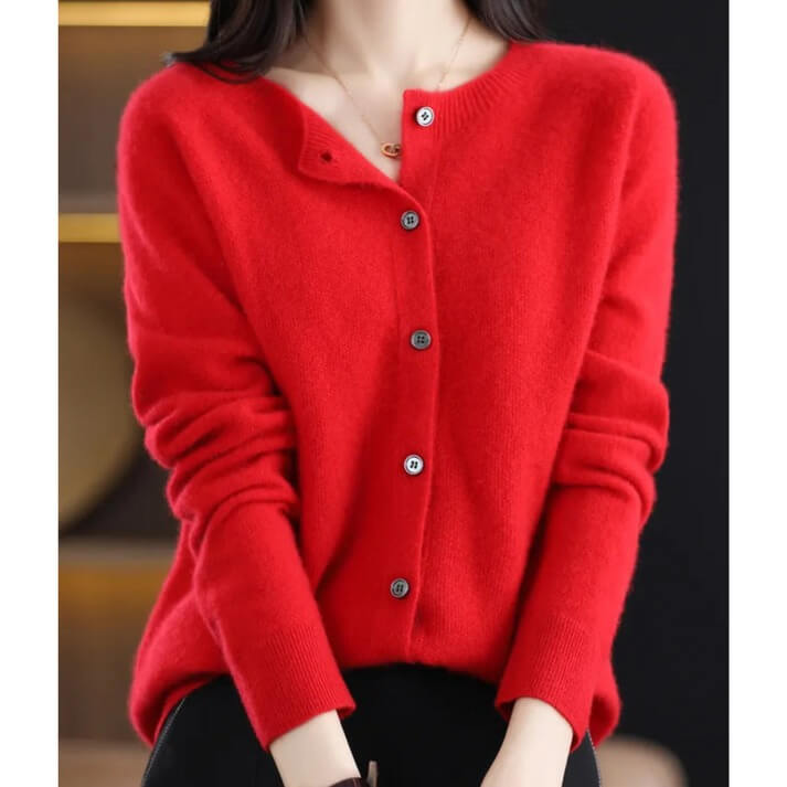 Luxuriöser Damen Wollpullover