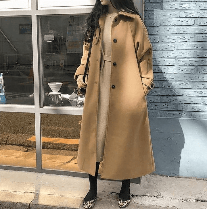 Trendy Langer Mantel für Damen