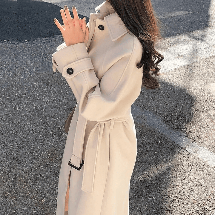 Trendy Langer Mantel für Damen