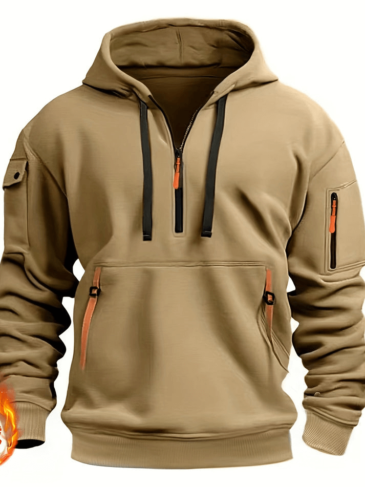 Fleecegefütterter Herren Kapuzenpullover