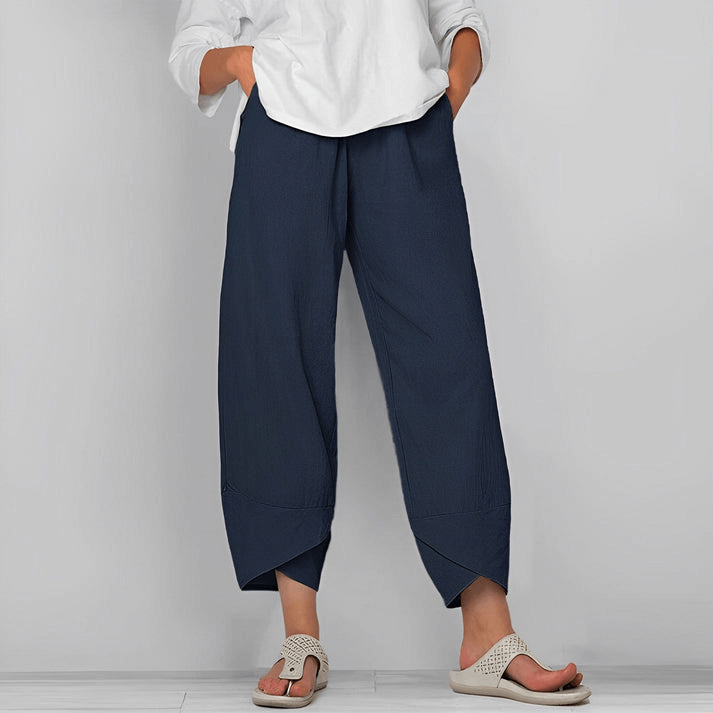 Lässige Damenhose aus Leinen