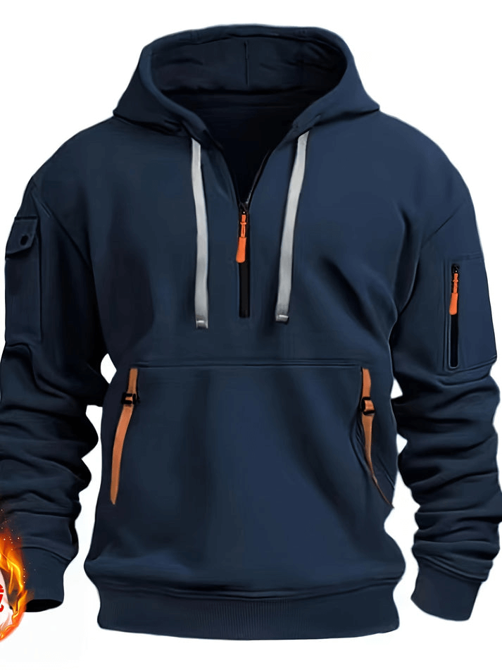 Fleecegefütterter Herren Kapuzenpullover